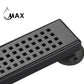 Linear Shower Drain with Cover 18 Inches Matte Black