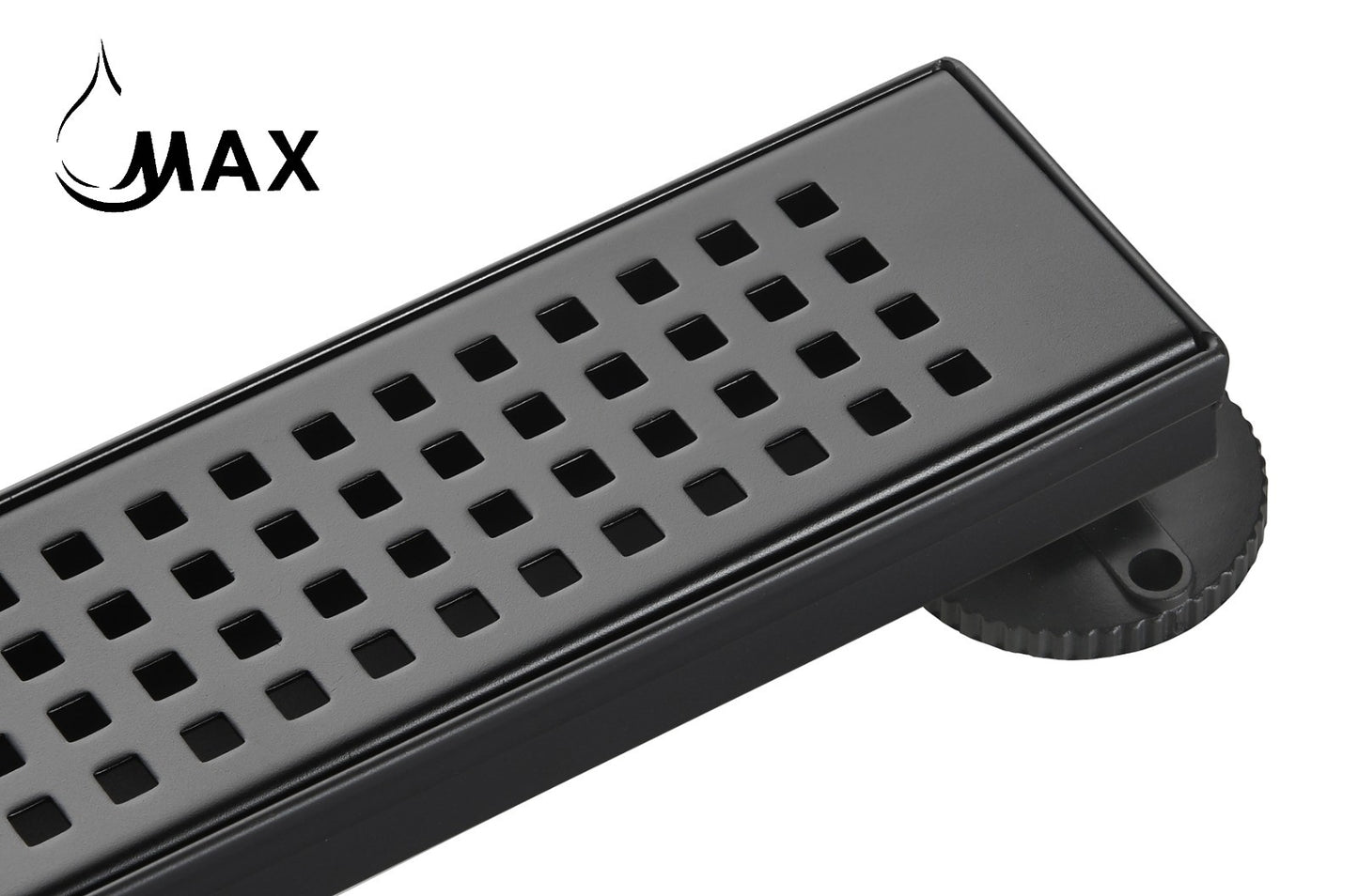 Linear Shower Drain with Cover 36 Inches Matte Black