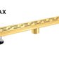 Linear Shower Drain with Cover 18 Inches Brushed Gold