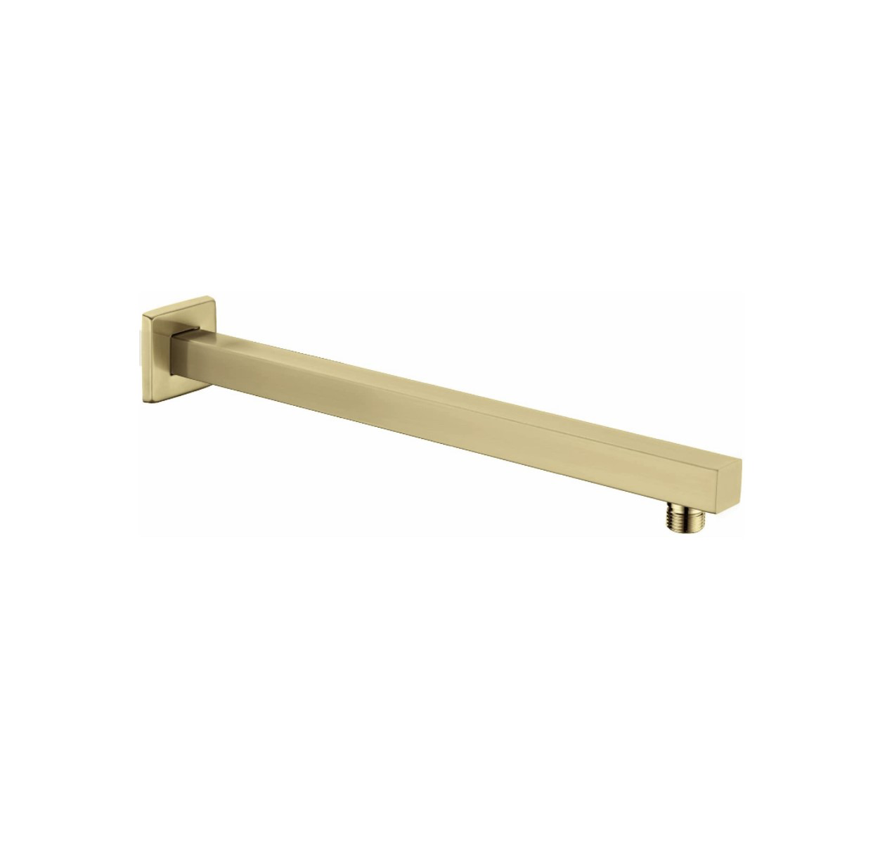 Wall Mounted Shower Head Arm 16" Brushed Gold