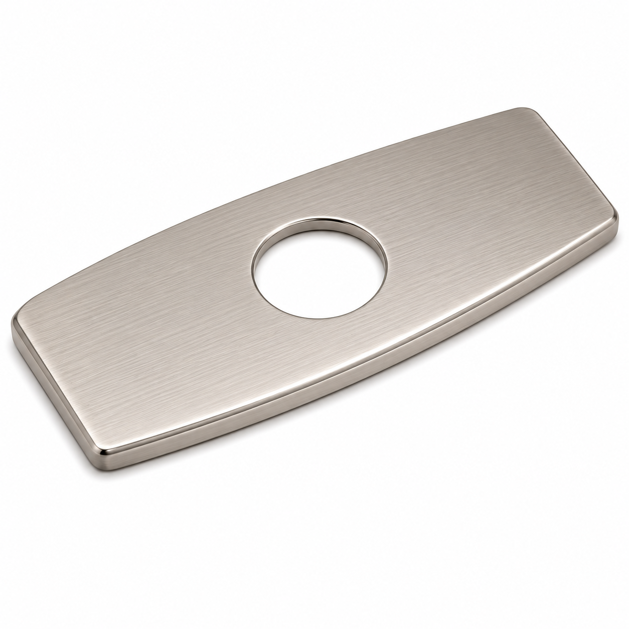 MAX Faucets brushed nickel faucet deck plate for bathroom sink