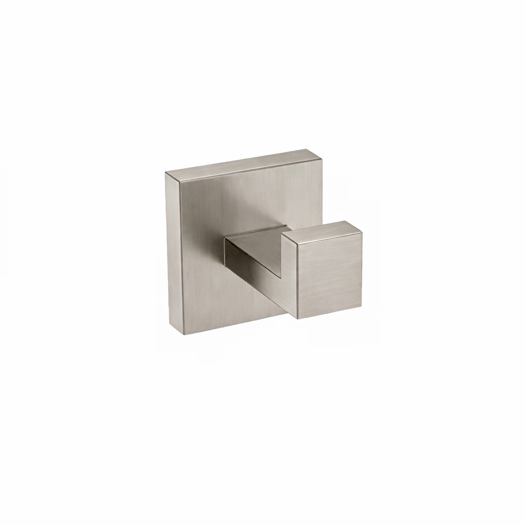 Brushed nickel stainless steel robe hook, wall-mounted bathroom hook by MAX Faucets for towels and robes