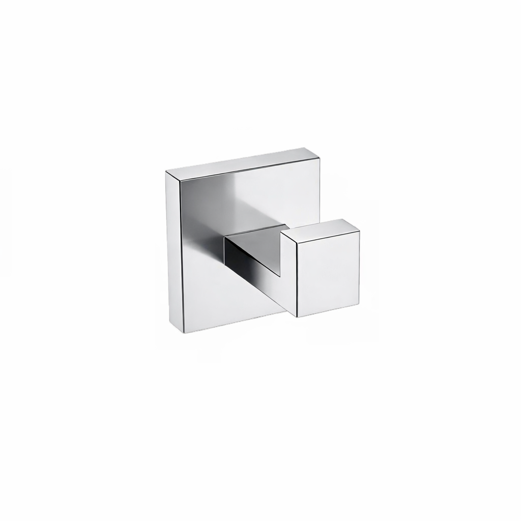 Chrome stainless steel robe hook, wall-mounted bathroom hook by MAX Faucets for towels and robes