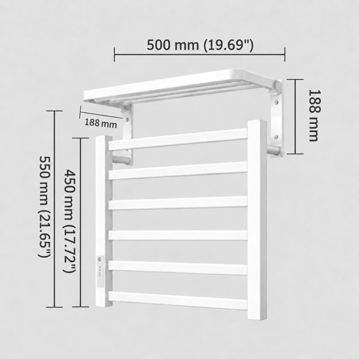 MAX Faucets electric towel warmer dimensions