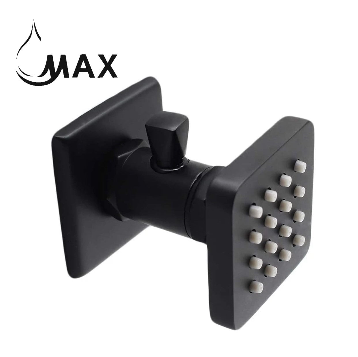 Rainfall Shower Body Jet Massage with Off Position – Matte Black Finish | MAX Faucets
