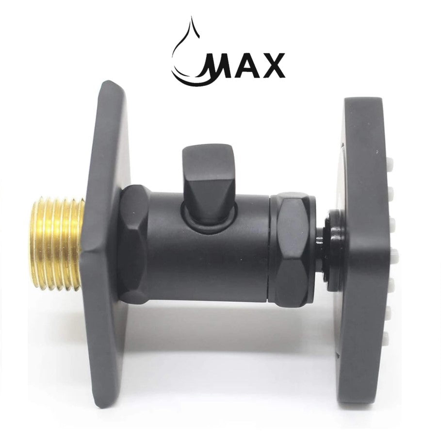 Rainfall Shower Body Jet Massage with Off Position – Matte Black Finish | MAX Faucets