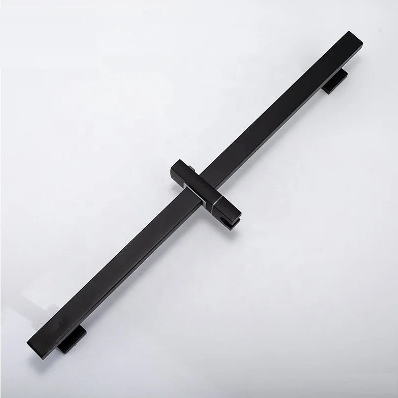 Matte black handheld shower adjustable slide bar