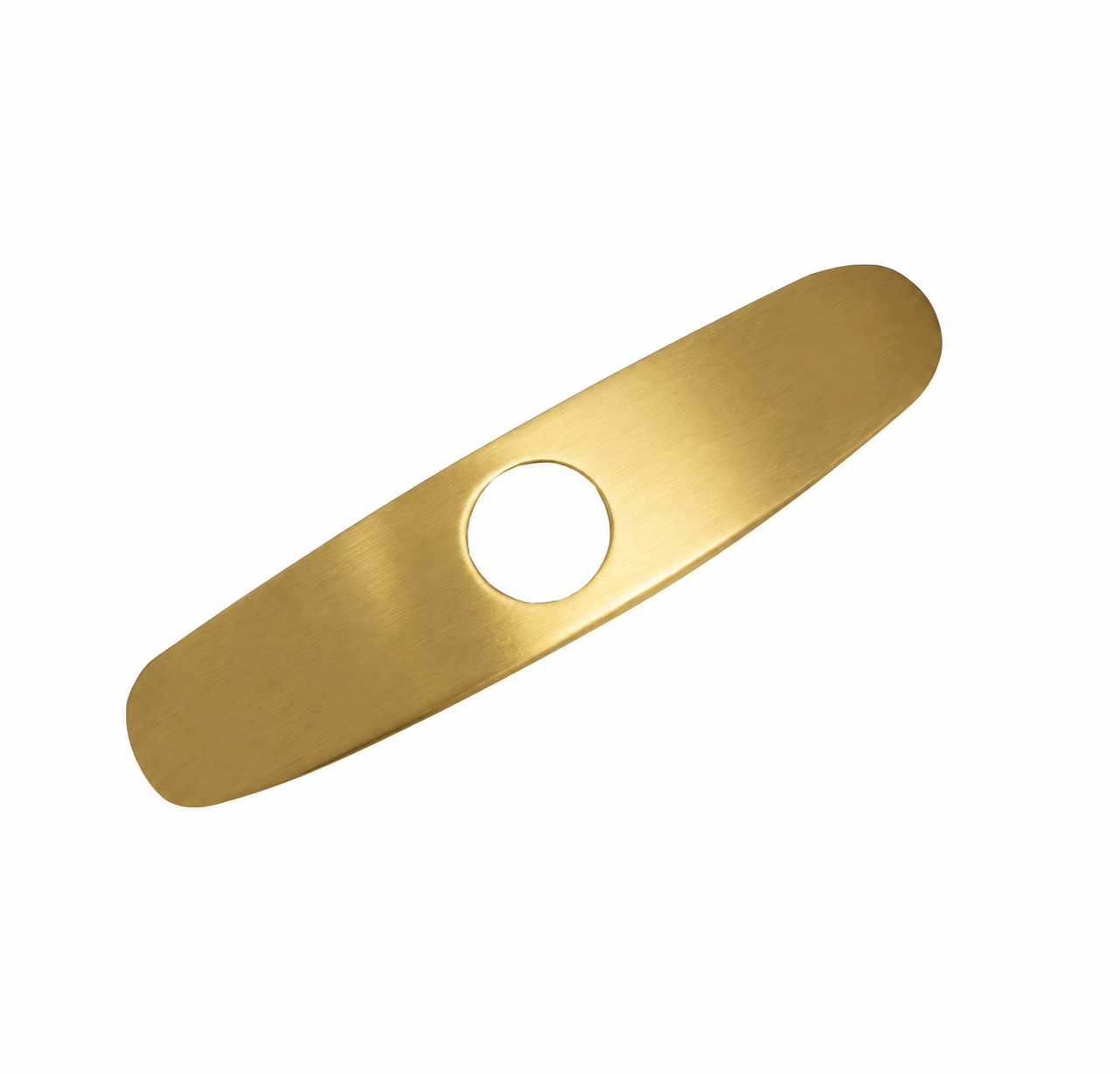 MAX Faucets 10 inch brushed gold kitchen sink faucet deck plate for covering unused faucet holes