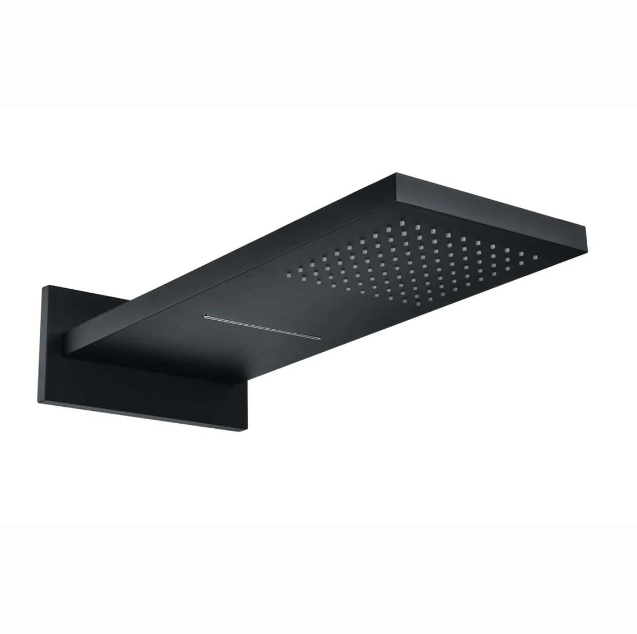 Premium 304 stainless steel 22-inch shower head with matte black finish by MAX Faucets