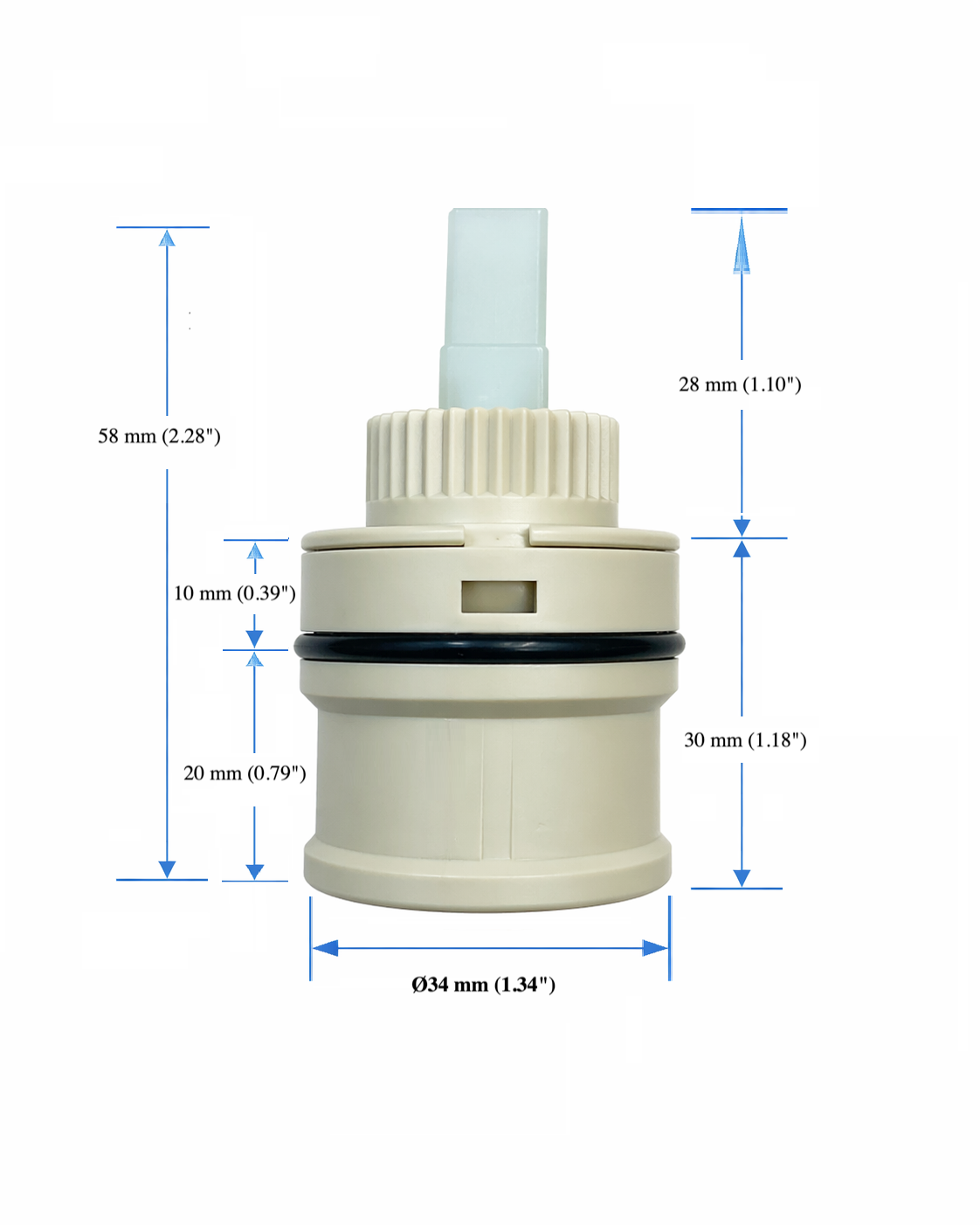 Single handle faucet replacement cartridge 35x30mm MAX Faucets installation part