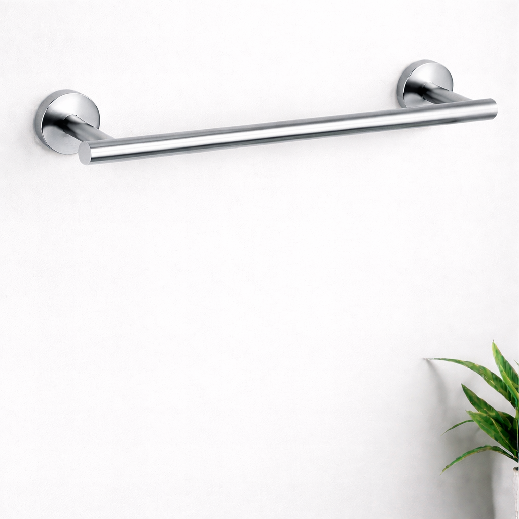 Minimalist chrome towel bar wall-mounted bathroom accessory by MAX Faucets