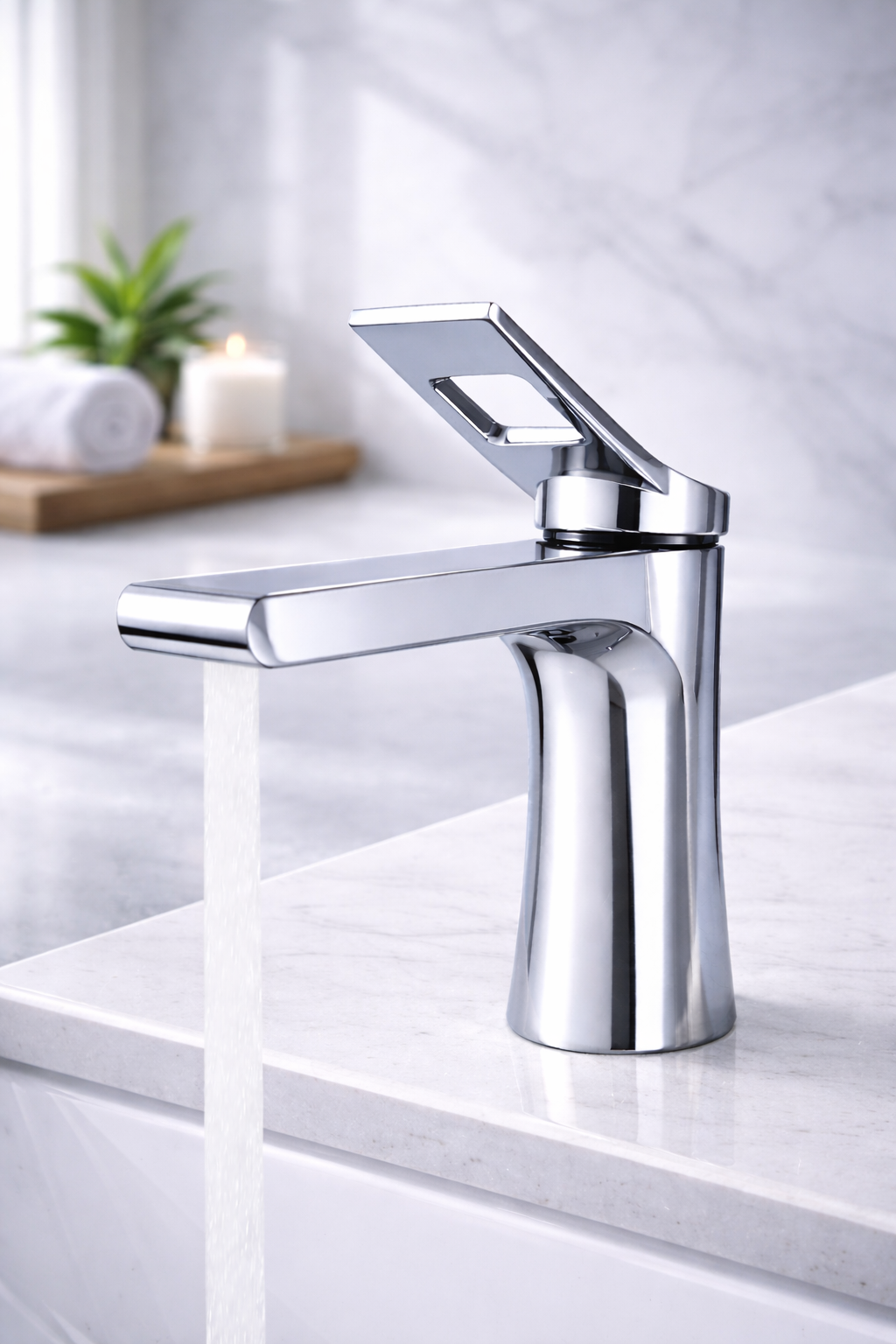 Chrome single-handle bathroom faucet MW-1906-CH by MAX Faucets