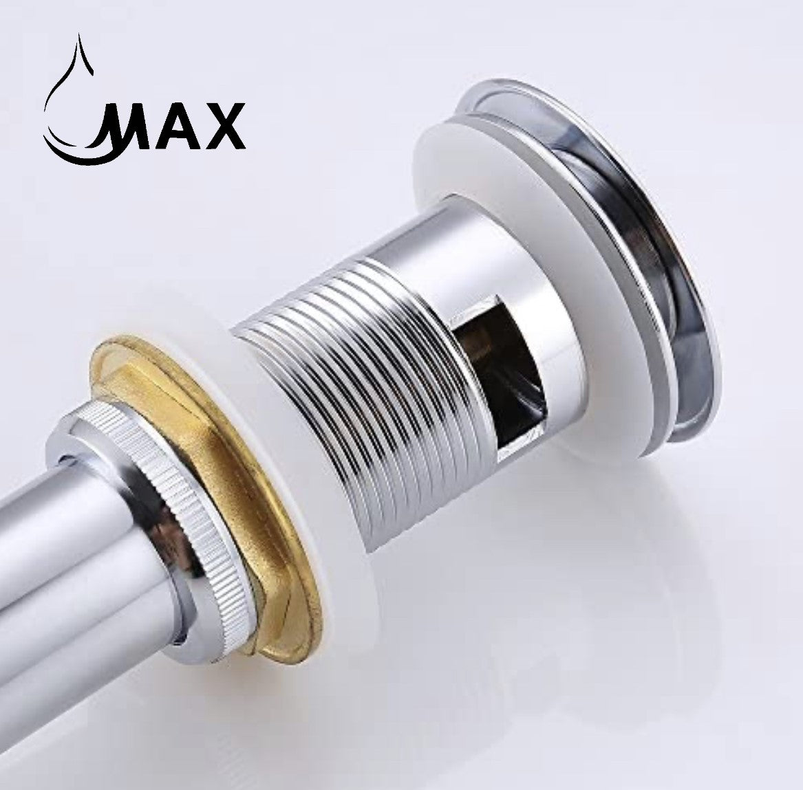 Single Handle Bathroom Faucet With Pop-UP Drain Chrome Finish