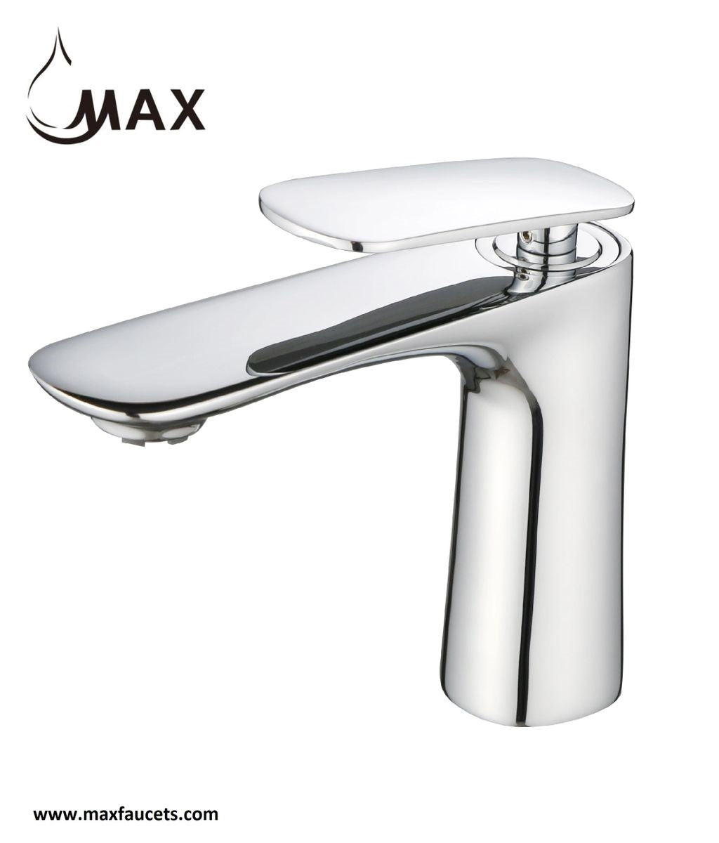 Modern Bathroom Faucet 6.1/4 " In Brushed Nickel Finish