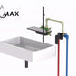 Wall Mounted Bathroom Faucet Waterfall Matte Black Finish