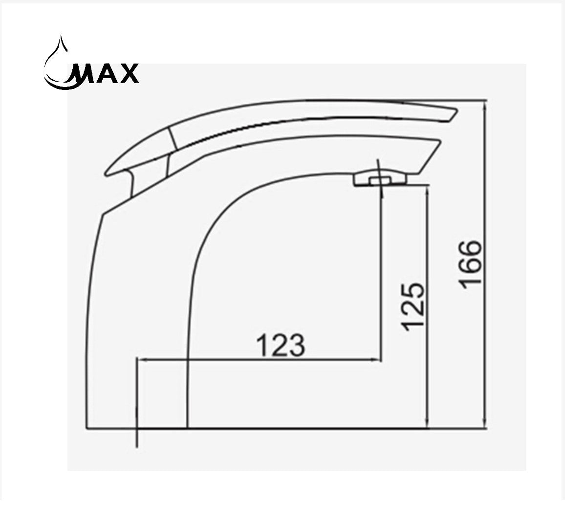Bathroom Faucet Elegance Design Chrome Finish