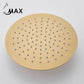 Brushed Gold Round Shower Head Ultra-Thin 10"