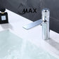 Waterfall Punch Knob Bathroom Faucet Chrome Finish