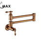 Pot Filler Faucet Double Handle Traditional Wall Mounted 27" With Accessories Rose Gold Finish