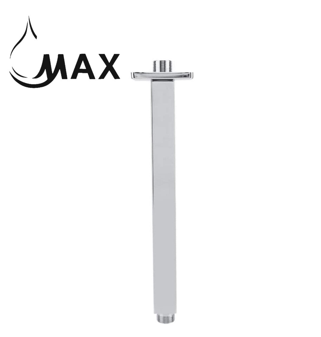 Ceiling Shower Head Arm 16" In Brushed Nickel Finish