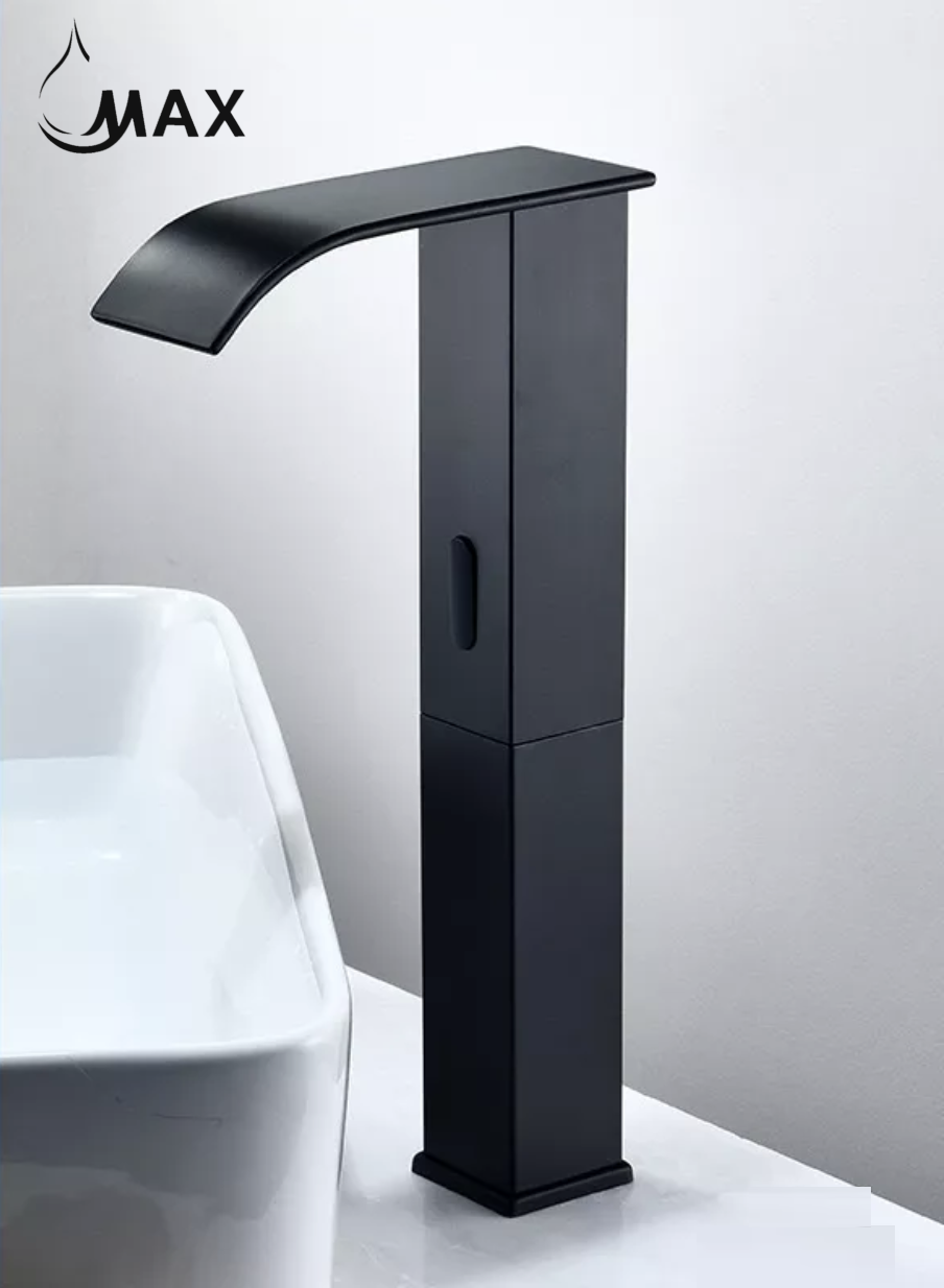 Touchless Vessel Bathroom Faucet Matte Black