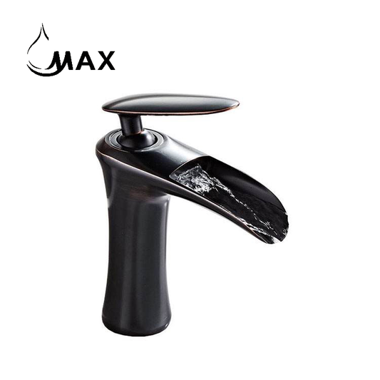 Waterfall Bathroom Faucet Single Handle Oil Rubbed Bronze Finish