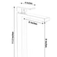 Chrome Single Handle Vessel Bathroom Faucet Elegance Square Design 11.5"