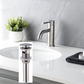 Single Handle Bathroom Faucet Round Design With Pop-UP Drain Brushed Nickel