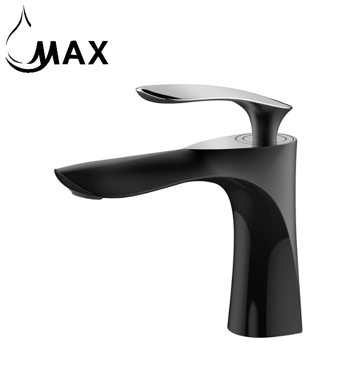 Elegance Matte Black Modern Bathroom Faucet with Single-Handle Design