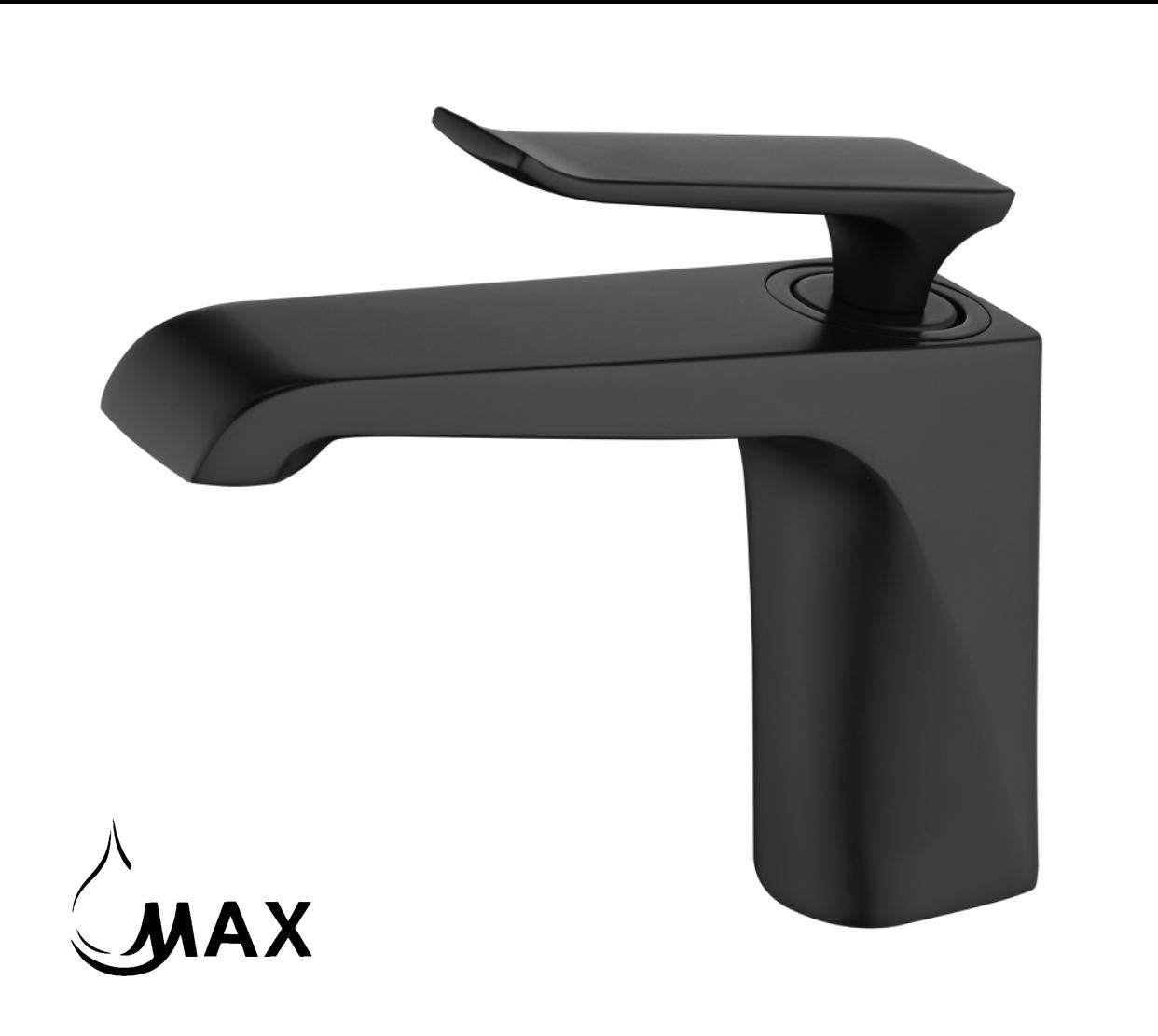 MAX Faucets | Single Handle Bathroom Faucet Modern Design – Matte Black Finish