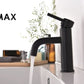 Single Handle Bathroom Faucet Round Design Matte Black Finish