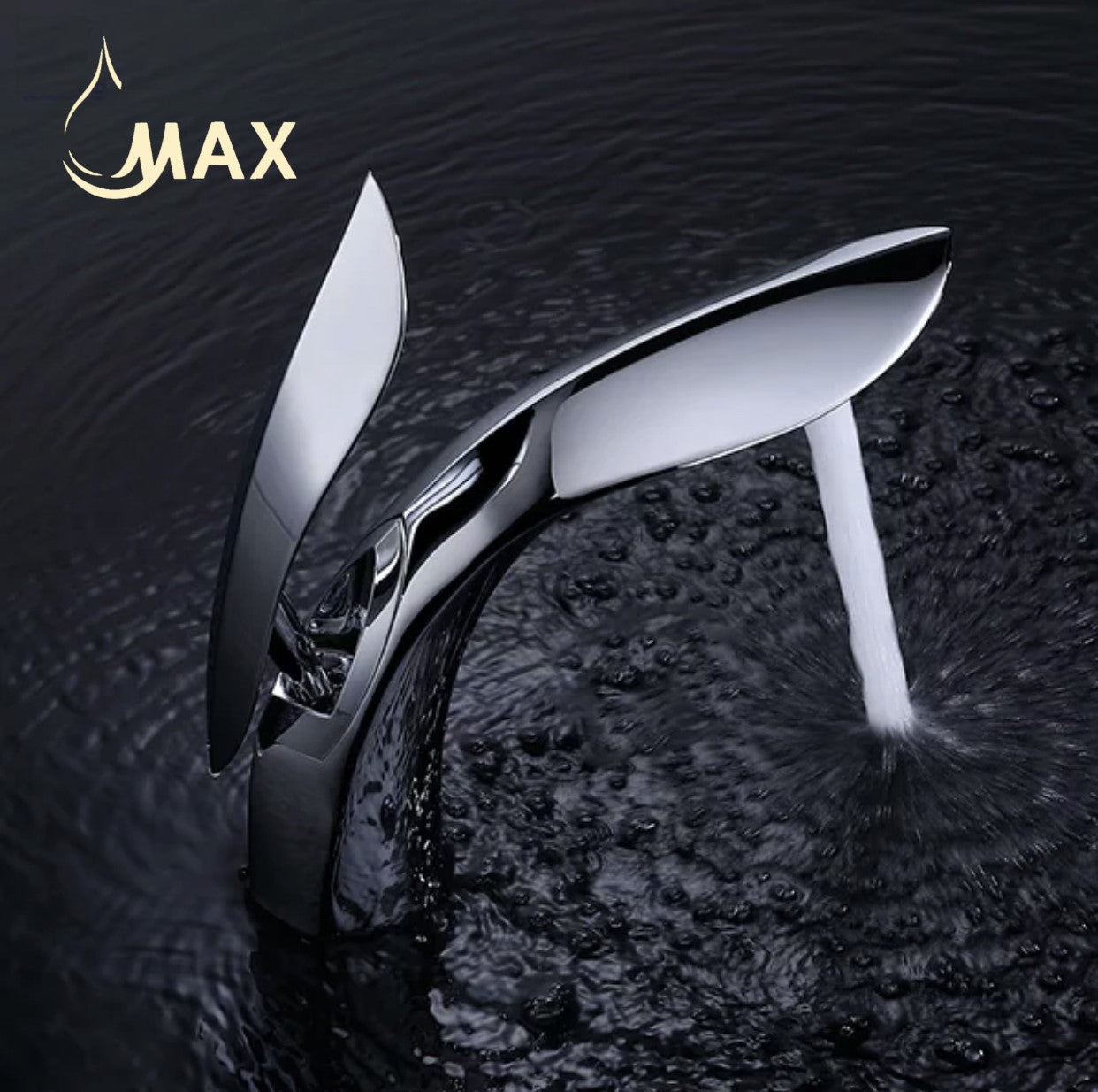 Modern Single Handle Bathroom Faucet – Elegant Chrome Finish, Stylish Design