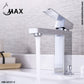 Single Handle Bathroom Faucet Elegance Square Design Chrome Finish