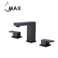 Two Handle Widespread Bathroom Faucet Matte Black
