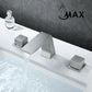 Two Handle Widespread Bathroom Faucet Brushed Nickel