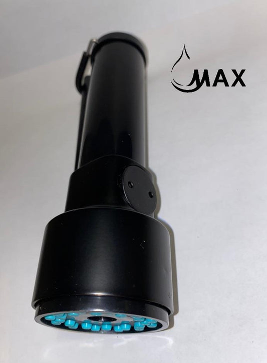 Metal Replacement Nozzle Head Kitchen Faucet Spray & Stream Matte Black Finish