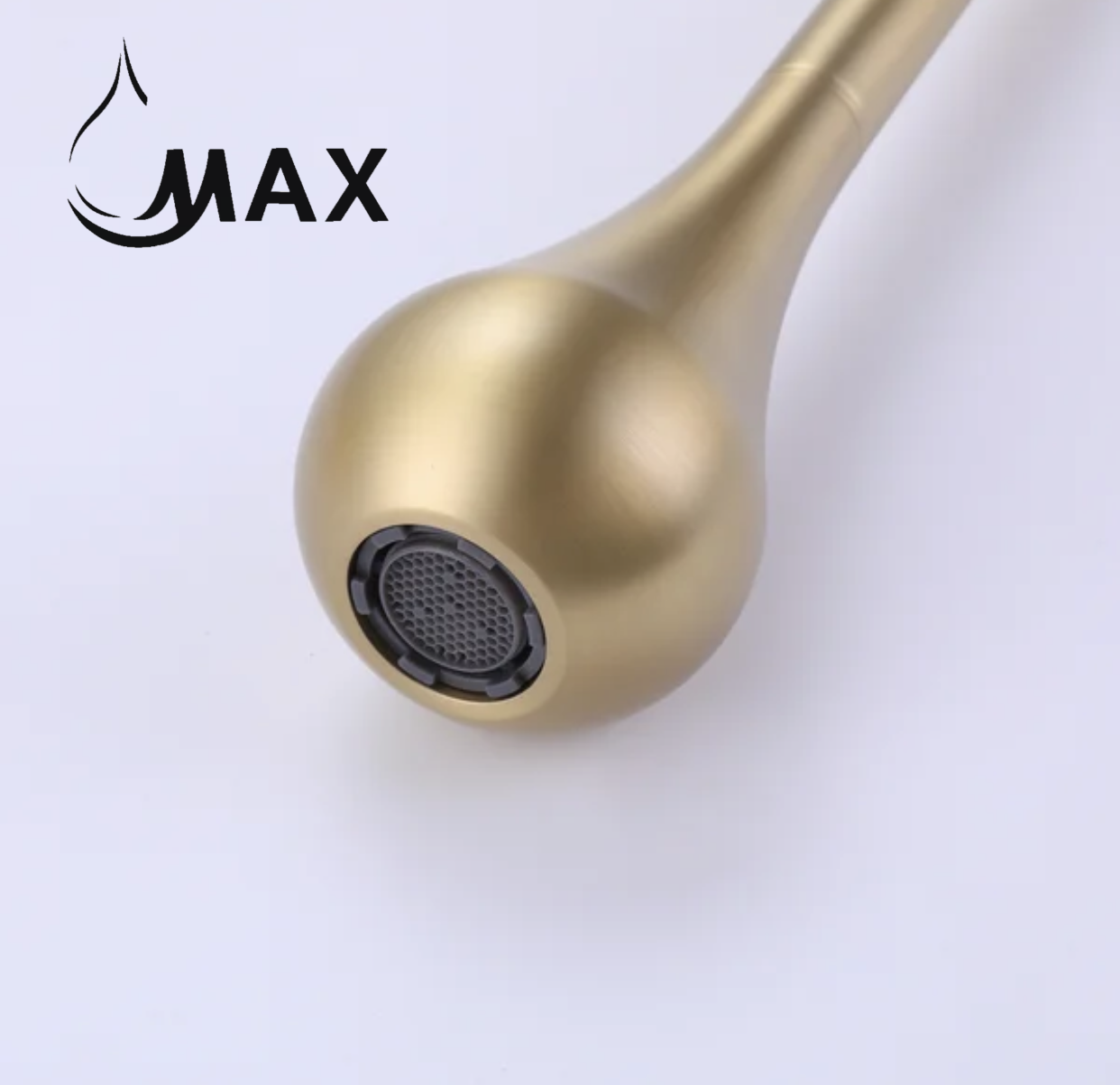 MAX Faucets Smart Touchless Ceiling-Mounted Bathroom Faucet – Brushed Gold Finish