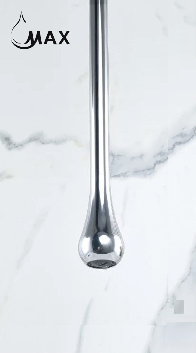 MAX Faucets | Smart Touchless Ceiling-Mounted Bathroom Faucet – Chrome Finish