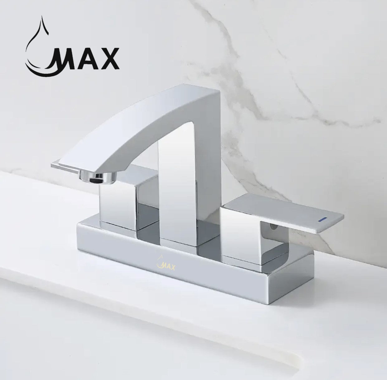 Bathroom Faucet Two Handle Commercial Widespread Chrome Finish
