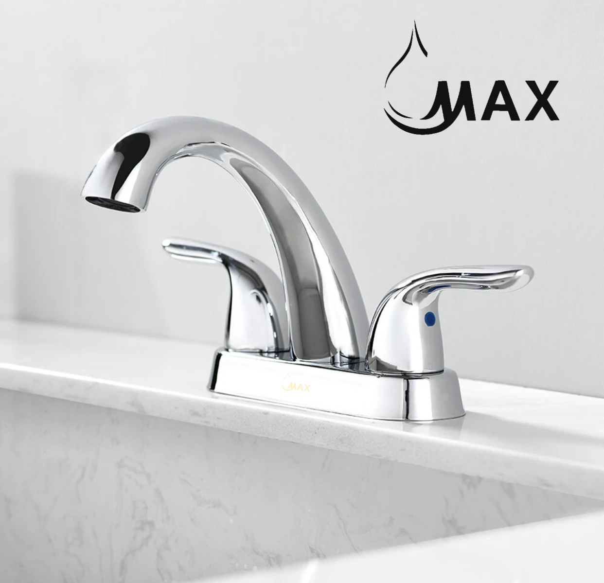 Bathroom Faucet Two Handle Commercial Widespread Chrome Finish