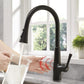 Smart Touchless Kitchen Faucet Single Handle Pull-Out 18" Sleekly Classic Matte Black Finish