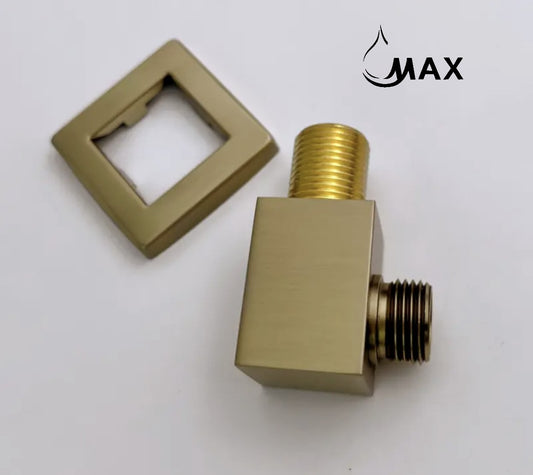 Shower Outlet Elbow Wall Mounted Brushed Gold