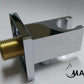 Shower Outlet Elbow With Holder Wall Mounted Chrome Finish