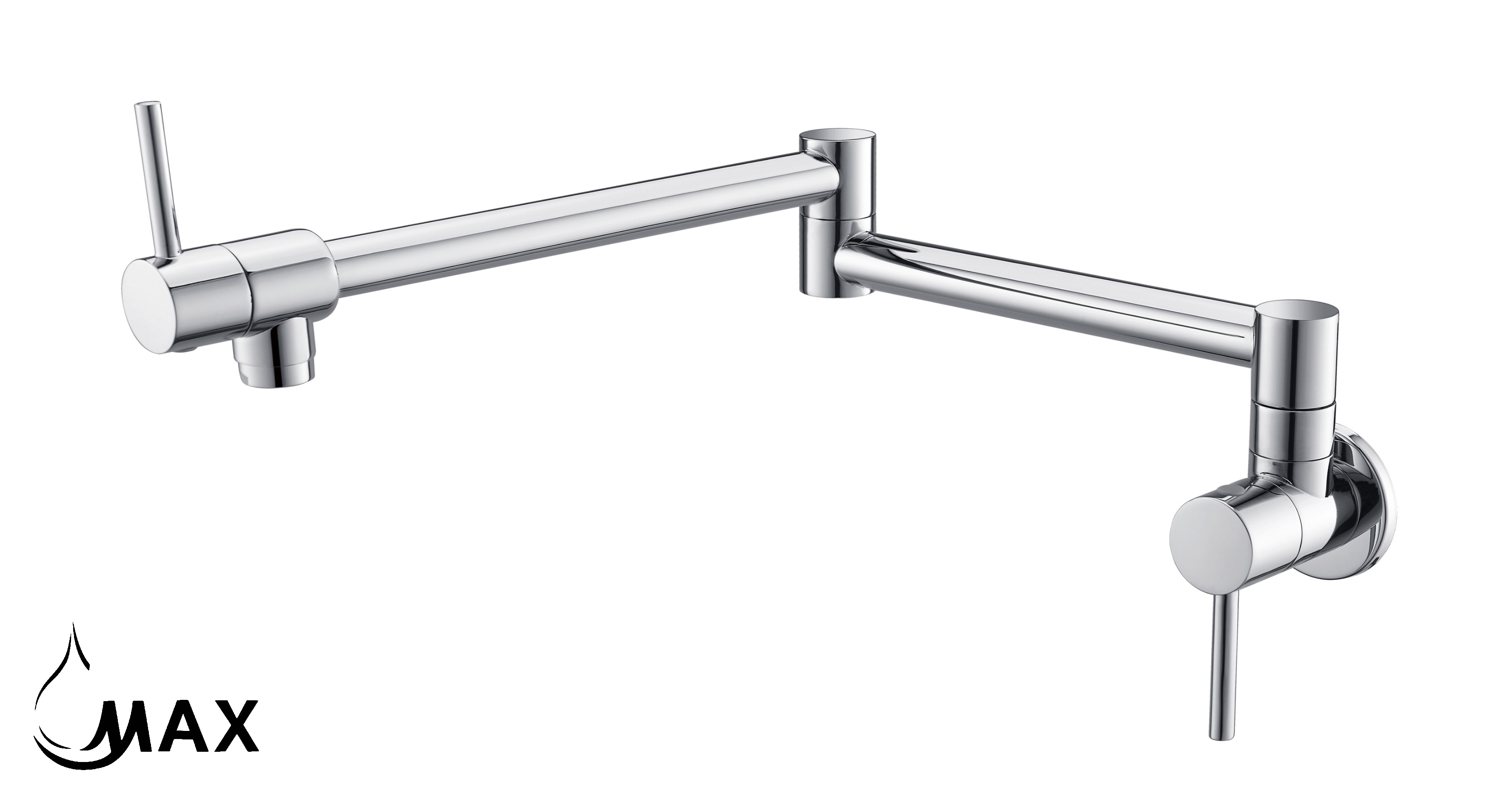 Pot Filler Faucet Double Handle Modern Contemporary Wall Mounted 20" With Accessories Chrome Finish
SKU: PF-1976-C