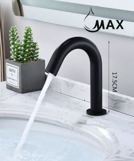 Modern Touchless Bathroom Faucet Matte Black Finish