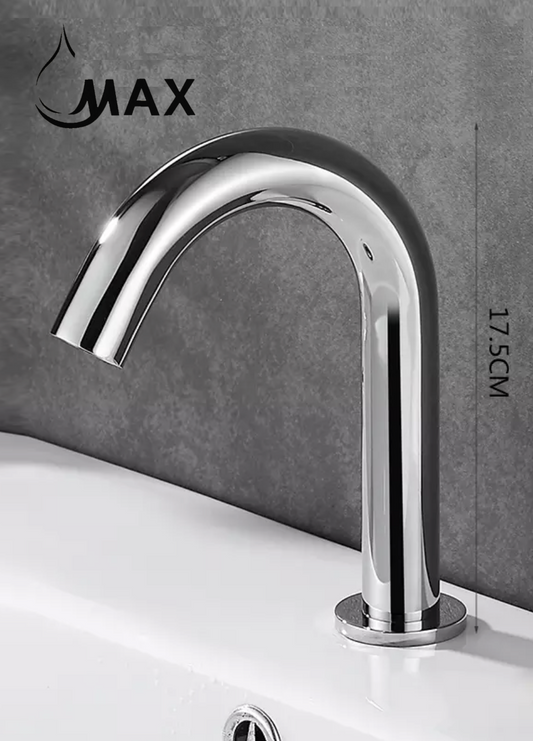 Modern Touchless Bathroom Faucet Chrome Finish