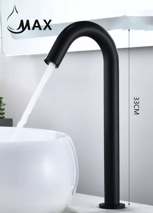 Touchless Vessel Bathroom Faucet Matte Black Finish