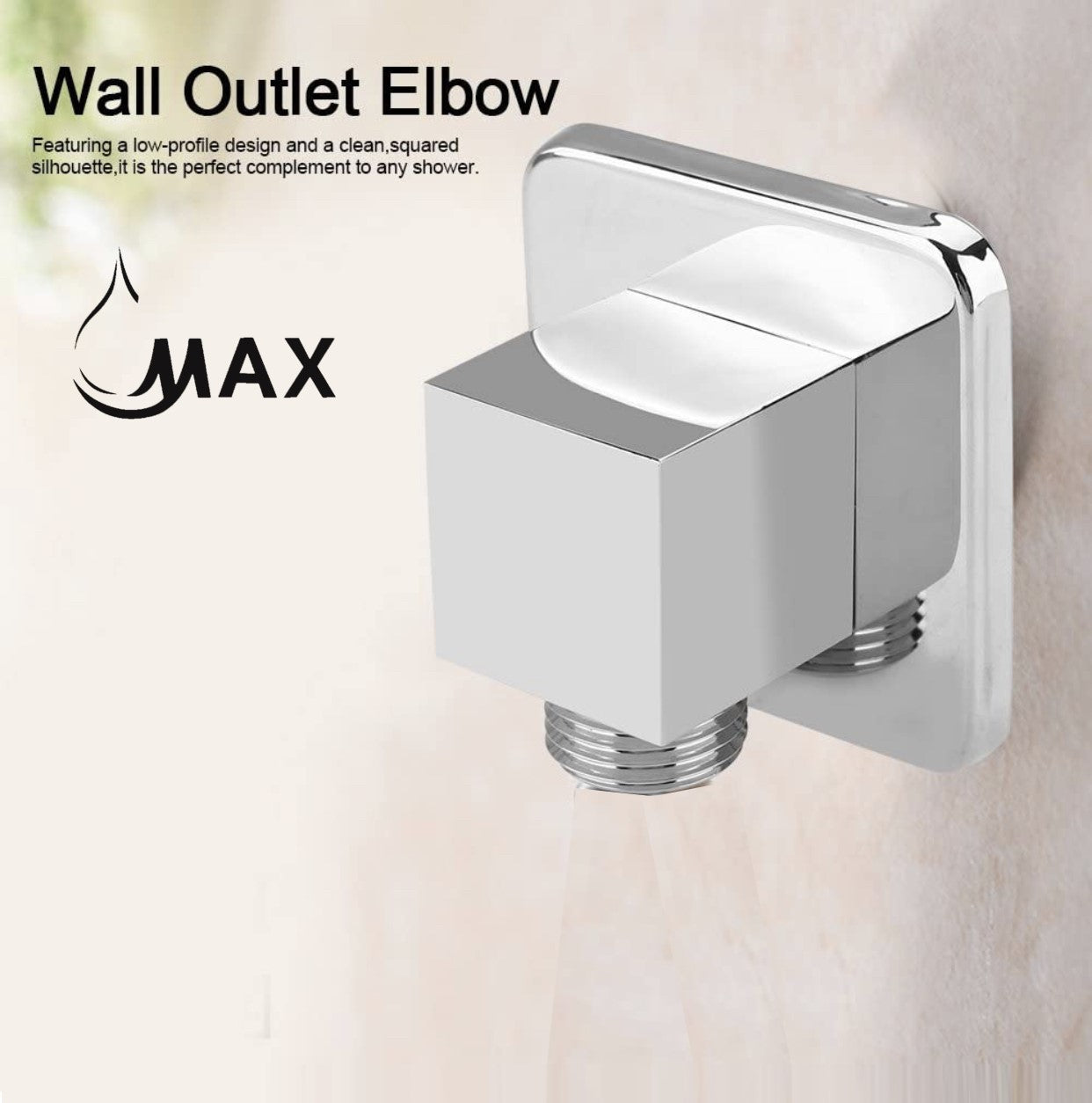 Shower Outlet Elbow Wall Mounted – Chrome | MAX Faucets M-OL7611W-C