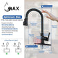 Pull-Out Kitchen Faucet Smart Touch And Touch-Less Single Handle Matte Black