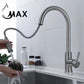 Pull-Out Kitchen Faucet Smart Touch Single Handle Brushed Nickel Finish